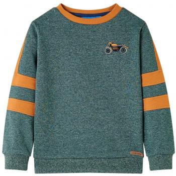 Sudadera Infantil Verde Oscuro Melange 92
