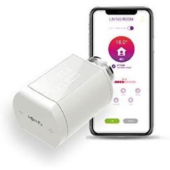 Termostato Inalámbrico para Radiador io Somfy 1870508 con Control Tahoma y Funcionamiento Silencioso
