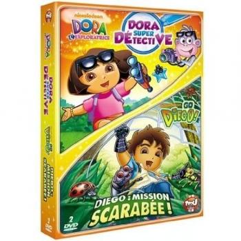 Dora l'exploratrice - Dora super détective + Go Diego! - Diego : mission scarabée ! [Francia] [DVD]