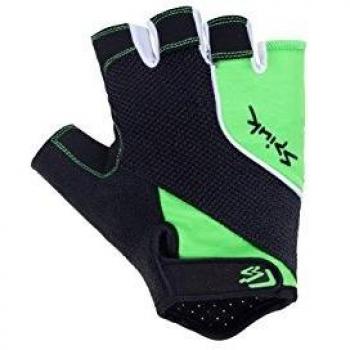 Spiuk XP Guantes Cortos, Hombre, Negro/Verde, S