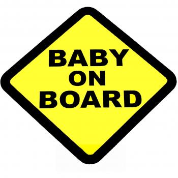 BABY ON BOARD WARNING SAFETY SIGN Sticker Vinyl Decal for car vehicle window