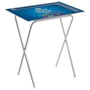 Mesita Plegable Don Hierro con Bandeja Extraíble para Cocina y Camping, 65,5 x 61,5 x 42 cm