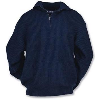 Troyer Pullover con Cremallera Color Marino Tamaño M