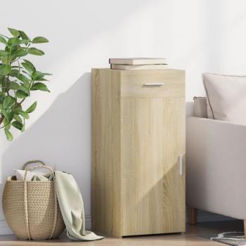 Aparador de madera de ingeniería roble Sonoma 40x42,5x93 cm marrón
