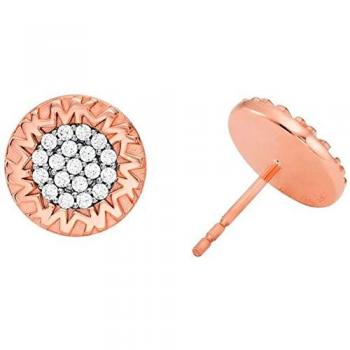 Pendientes de Plata de Ley y Oro Rosa Premium con Monograma Michael Kors para Mujer