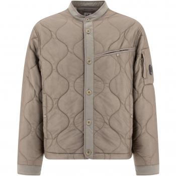 C.P. Company Men's Liner Jacket - Beige, Size Large, Style: 17CMOW077A110158A327