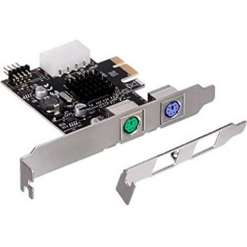 Tarjeta PCI Express Delock 90049 - Adaptador externo 2x PS/2 y interno 1x USB 2.0
