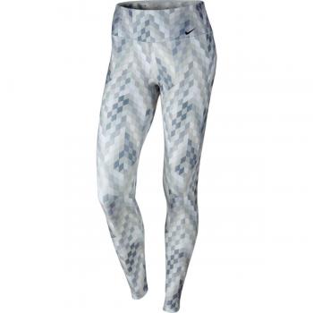 Nike W Nk Pwr Lgnd Tght Cb Lrg Mallas, Mujer, Plateado