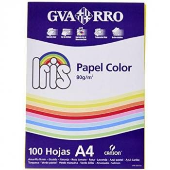 Pack A4, 100 Hojas, Guarro Repro IRIS 80g Amarillo Limón