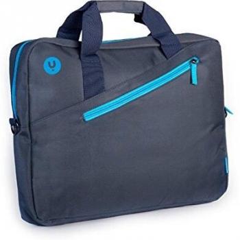 NGS Ginger Blue 15.6 Laptop Briefcase with External Pocket, Turquoise and Navy