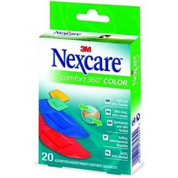 Apósitos Surtidos Nexcare Comfort 360º Color 20 uds