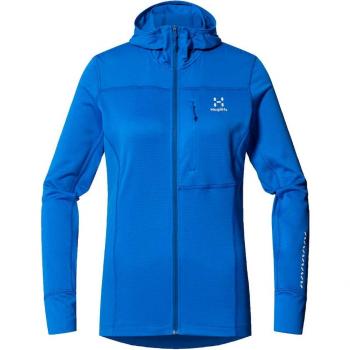 Haglöfs Forro Polar de Mujer L.I.M Mid Multi Hood Azul Eléctrico Talla L