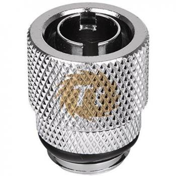 Conector de Compresión Thermaltake Pacific 3/8 ID x 1/2 OD - Cromo