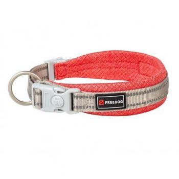 Collar Freedog Shiva Rojo Acolchado Reflectante para Perro XS