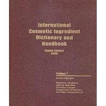 International Cosmetic Ingredient Dictionary and Handbook