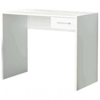 Escritorio para ordenador con cajón lateral en madera laminada Tommy - Moccasin