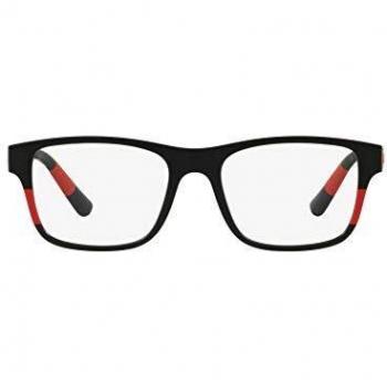 Polo 0PH2192 Monturas de gafas, Rectangulares, 55, Matte Black/Red