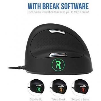 R-Go Tools HE ergonómico Break ratón, Software Anti-RSI, Grande