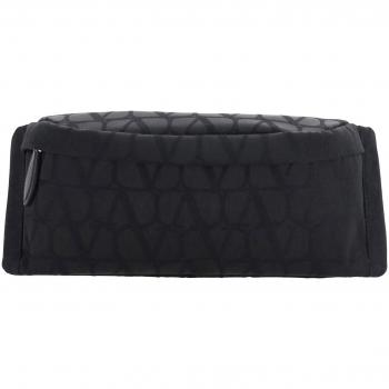 Valentino Garavani Men's Stylish Black Leather Belt Bag - One Size