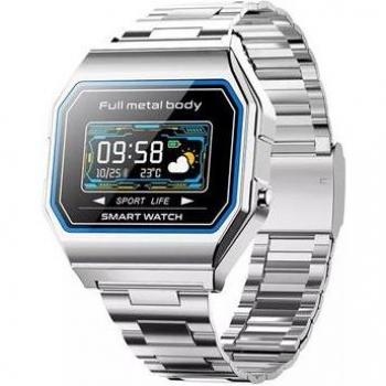 Smartwatch KW18, 0.96'', Monitoreo de Frecuencia Cardíaca 24/7, Contador de Calorías y Distancia, Modo Multideporte