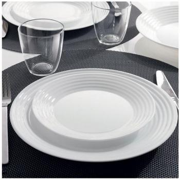 Set de Vajilla Luminarc Harena Blanco Vidrio 18 Piezas