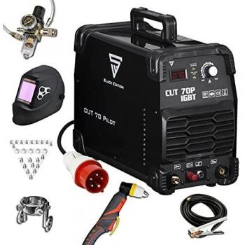STAHLWERK cortador de plasma CUT 70 P IGBT equipo completo con 70 A, encendido piloto, rendimiento de corte hasta 25 mm, adecuado para óxido, blanco