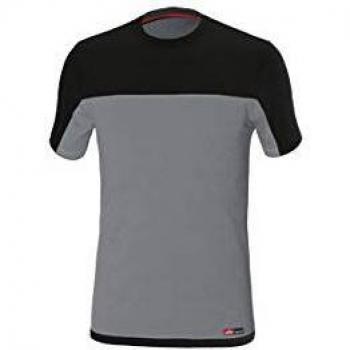 Camiseta Stretch Bicolor Gris-Negro