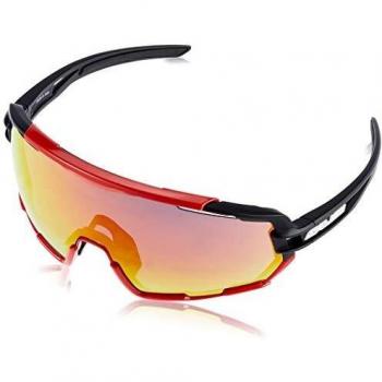 Salice 020 RW Men's Black and Red Sunglasses Standard Size
