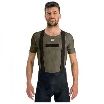 Camiseta interior técnica Sportful Pro manga corta verde oliva oscuro - L