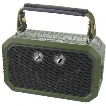 DOSS Traveler Altavoces Bluetooth portátiles e Impermeables. Cuentan con un Sonido HD de 20w, Graves mejorados, micrófono Incorporado y una batería Recargable [Verde]