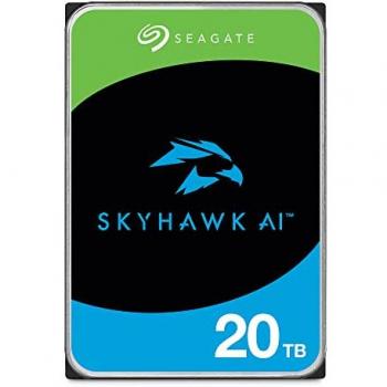 Disco Duro Interno Seagate SkyHawk AI 20TB 3.5 SATA III 512MB Caché para Sistemas de Seguridad