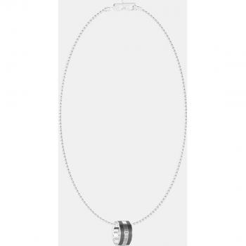 Collar de hombre Legacy de acero plateado con colgante