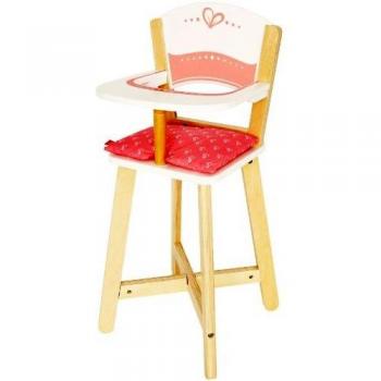 Hape Doll High Chair - Wooden Toy for Kids, Pink and Natural Finish