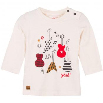 Catimini T-Shirt Manches Longues Pour, Camiseta de Manga Larga para Bebés, Blanco