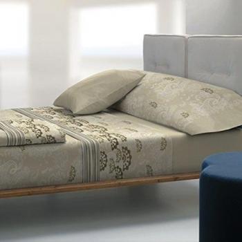 Atrivm Fresh T4104 - Juego de sabanas, 3 piezas, para cama de 90 cm, color beige