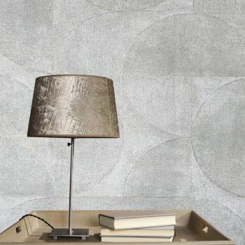 Noordwand - Vintage Deluxe Papel de pared Graphic Circle Look beige metálico con revestimiento mural decorativo en color gris y marrón, metallic beige, metallic green y más