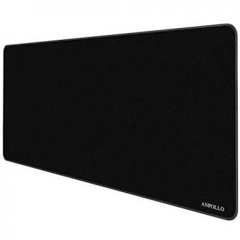 Anpollo Alfombrilla de ratón para Juegos 900 x 400 mm, Base de Goma Antideslizante, Adecuada para Jugadores, PC y portátiles - Negro