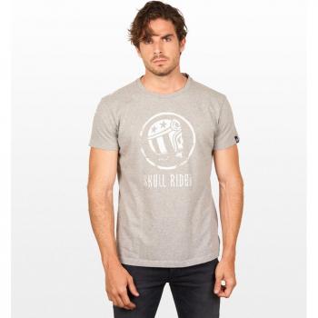 Skull Rider - Camiseta de hombre de manga corta en algodón orgánico con dibujo frontal