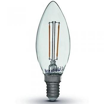 Pack De 4 Bombillas Led En Forma De Vela 2W, E14, 230V, 2700 K, Marca Luxform