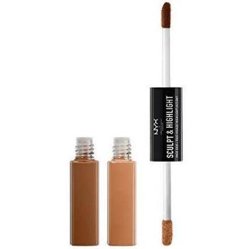 NYX Professional Makeup Maquillaje De Contouring Sculpt & Highlight tono 5 Chestnut Sand color Marrón