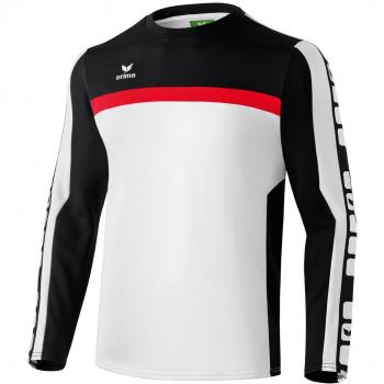 Erima Sweatshirt 5-Cubes Trainingssweat - Sudadera de fútbol para niño, color weiß, talla 128 cm