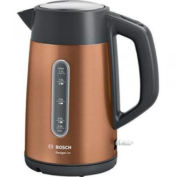 Hervidor Eléctrico Bosch TWK4P439 DesignLine 1.7L 2400W Cobre/Gris