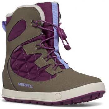 Merrell Botas de Nieve Snow Bank 4.0 WTRPF, Truffle/Plum, Talla 43 EU