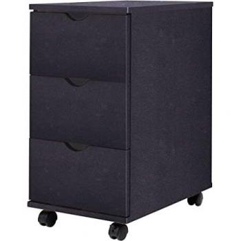vidaXL Cajonera 33x45x60 cm Color Negro Organizador Almacenamiento Sinfonier