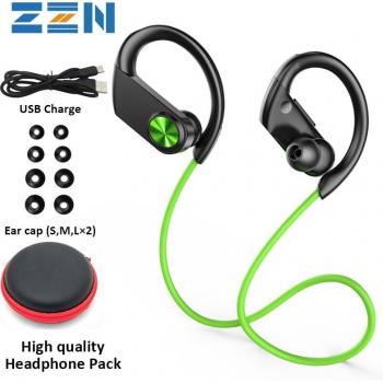 Auriculares Deportivos Inalámbricos Bluetooth 5.0 con Cuello Colgante, Resistencia al Agua IPX7, Micrófono y Cancelación de Ruido
