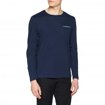 edc by Esprit 118cc2k009, Camisa Manga Larga para Hombre, Azul