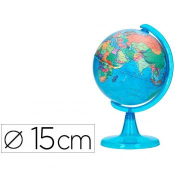 Globo terráqueo Liderpapel mapa político diámetro 15 cm