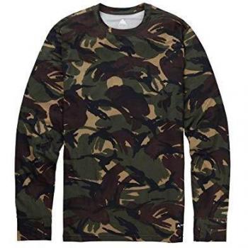 Burton Midweight Crew Camiseta Térmica, Hombre, Verde