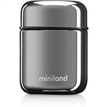 Miniland Contenedor Térmico, Papillero De 280Ml De Capacidad, Plateado, 8413082893545