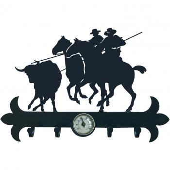IMEX EL ZORRO El Zorro 11638-Colgador de Llaves acoso y derribo, 290 mm, Hierro Forjado, Negro, 2.5x29x14.9 cm